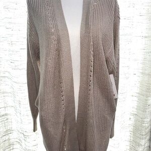 🔺$10 each or 3/$24🔻 Dana drop sleeve cardigan size L NWT
